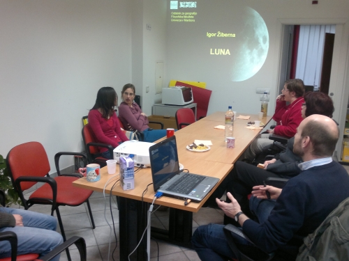 Obisk dr. Igorja Žiberne, ki je predaval o planetu Luna