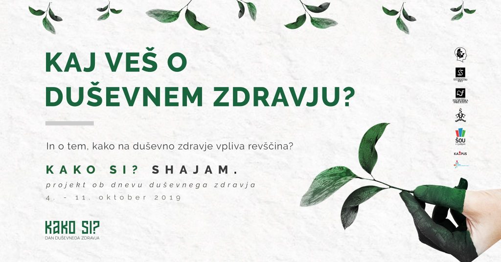 Vabljeni na številne dogodke ob dnevu duševnega zdravja