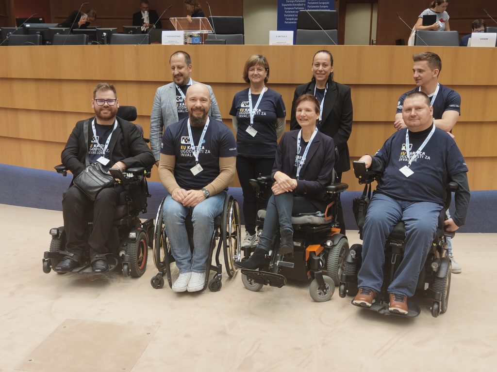Predsednik in sekretar društva sta se udeležila Evropskega parlamenta oseb z invalidnostjo