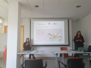 Predstavnica URI Soča predstavlja multidisciplinarni tim v projektu Prehod mladih