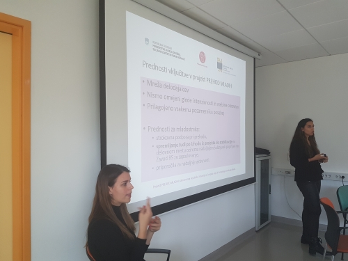 Predstavitev prednosti vključitve v projekt Prehod mladih
