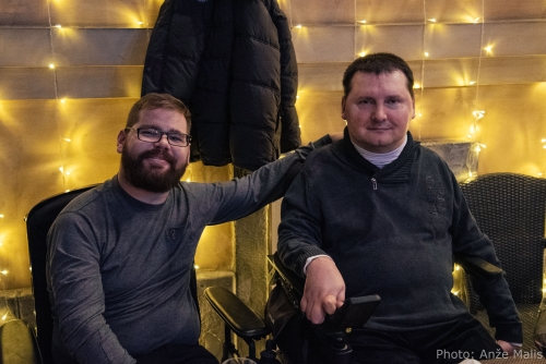 Predsednik DŠIS, Amir Alibabić in sekretar DŠIS, Midhet Huskič