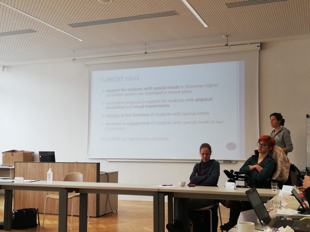 Pri projektu EUTOPIA smo predstavljali naše društvo, izkušnje študentov in naše sodelovanje z UL