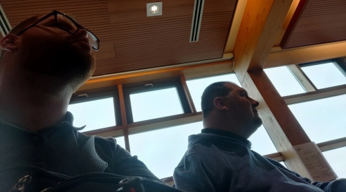 Predsednik in sekretar društva na posvetu