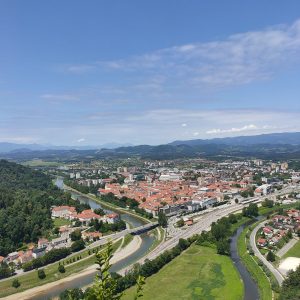 Čudovit razgled iz Celjskega gradu
