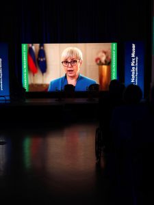 Pozdrav predsednice države preko videa