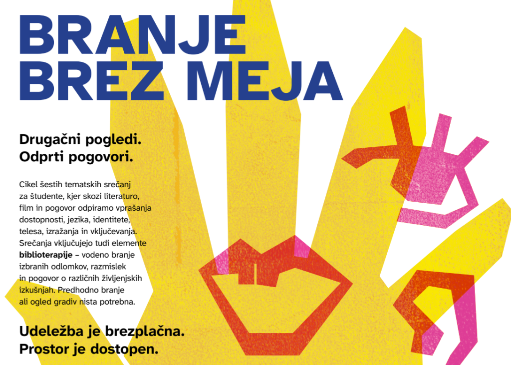 Povabilo študentom UL k sodelovanju v projektu Branje brez meja: Drugačni pogledi. Odprti pogovori.